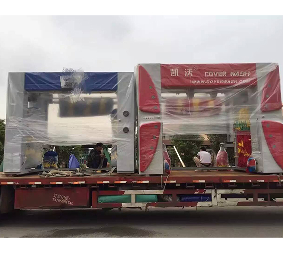 歐標龍門7刷和國標龍門5刷洗車機運往安徽界首市