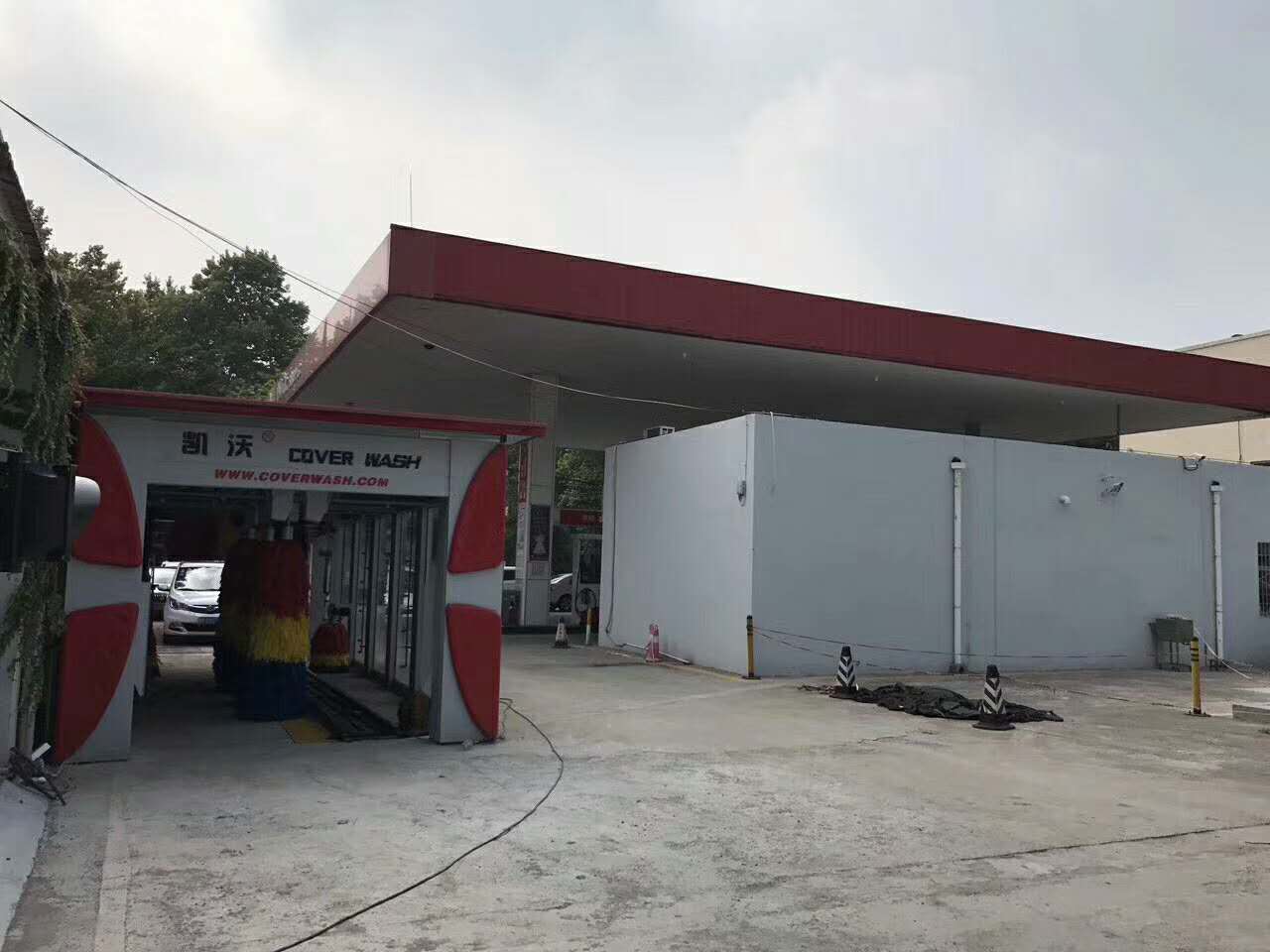 河南新鄉(xiāng)衛(wèi)濱區(qū)中國石化5號站，洗車正式開業(yè)