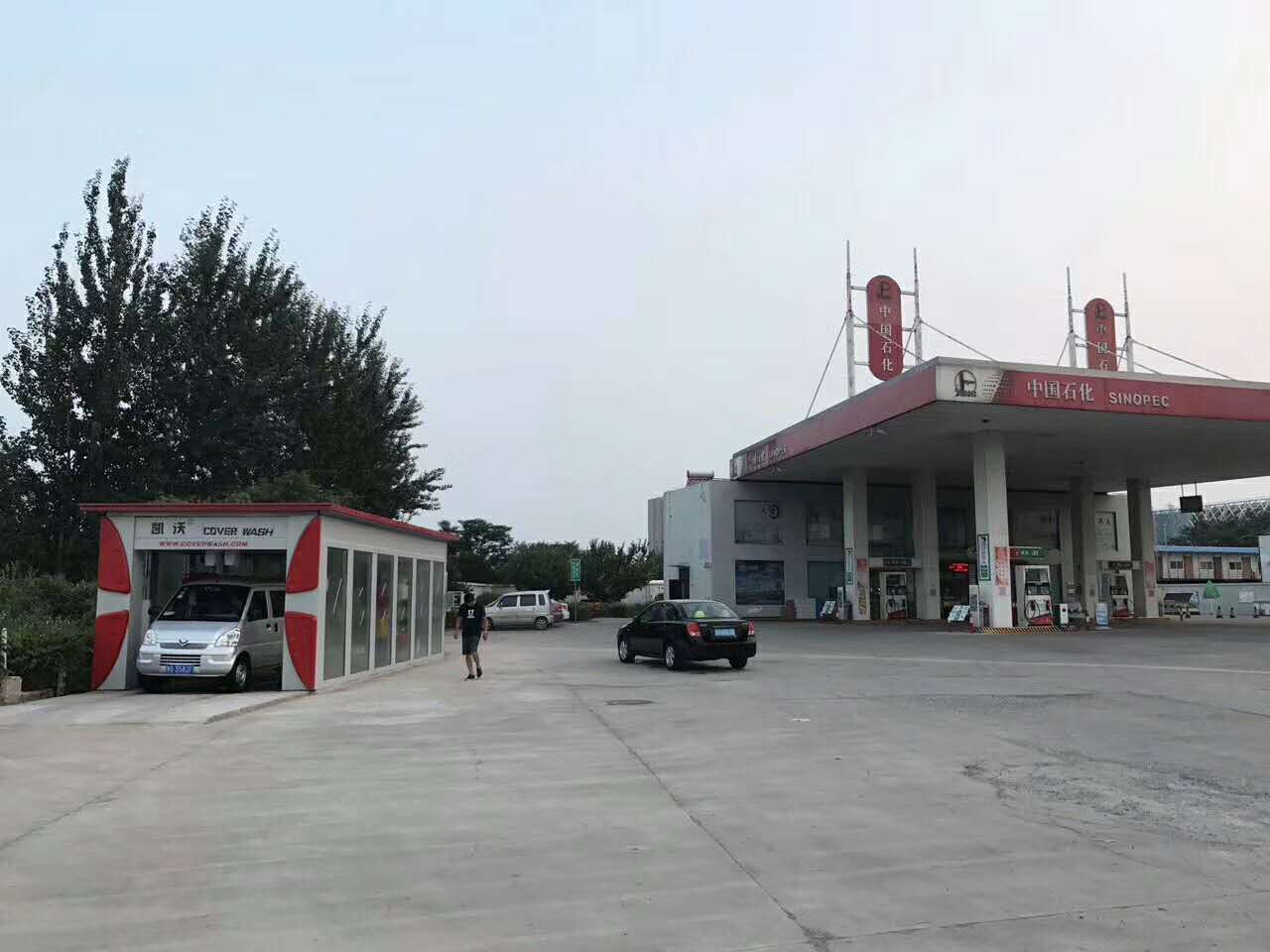 河南新鄉(xiāng)鳳泉區(qū)中國石化6號站完成安裝