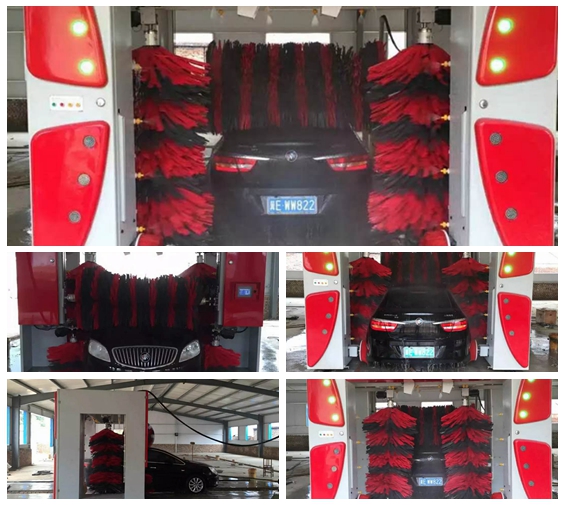 中國(guó)北方地區(qū)安裝新款凱沃電腦7刷龍門(mén)洗車(chē)機(jī)