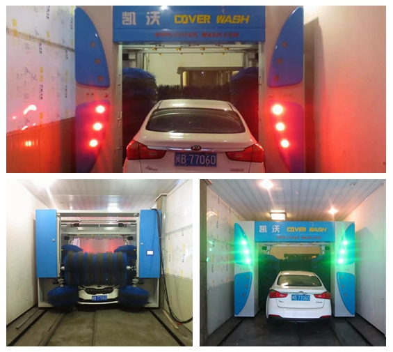 中國福建省莆田市仙游縣速七汽車服務(wù)中心安裝歐標(biāo)凱沃龍門5刷電腦洗車機