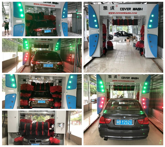 廣東-佛山三水區(qū)安裝凱沃龍門(mén)七刷電腦洗車(chē)機(jī)調(diào)試現(xiàn)場(chǎng)拍攝