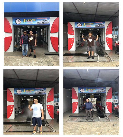 尼泊爾安裝凱沃11刷電腦洗車(chē)機(jī)！客戶(hù)非常滿(mǎn)意